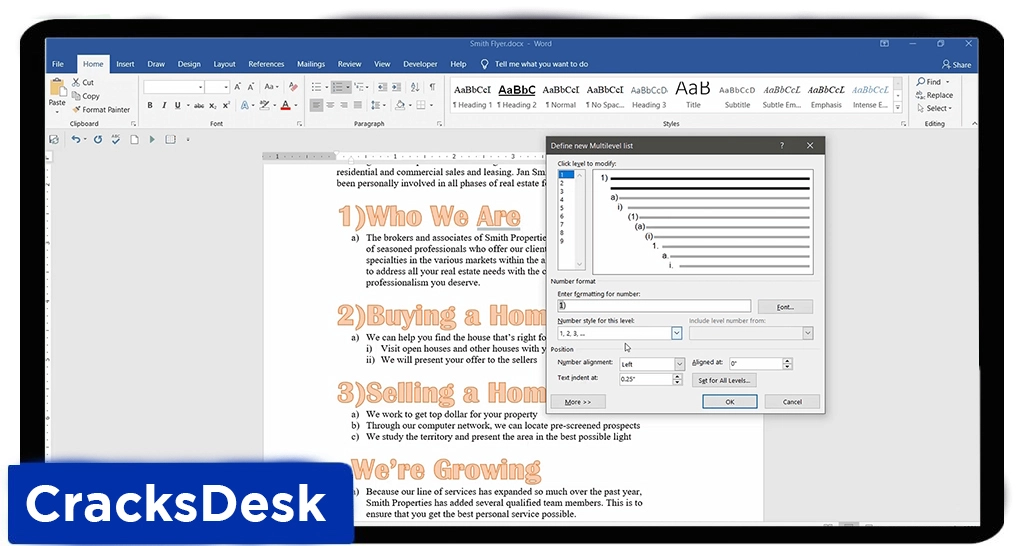 Interface Of MS Office 2019 Crack
