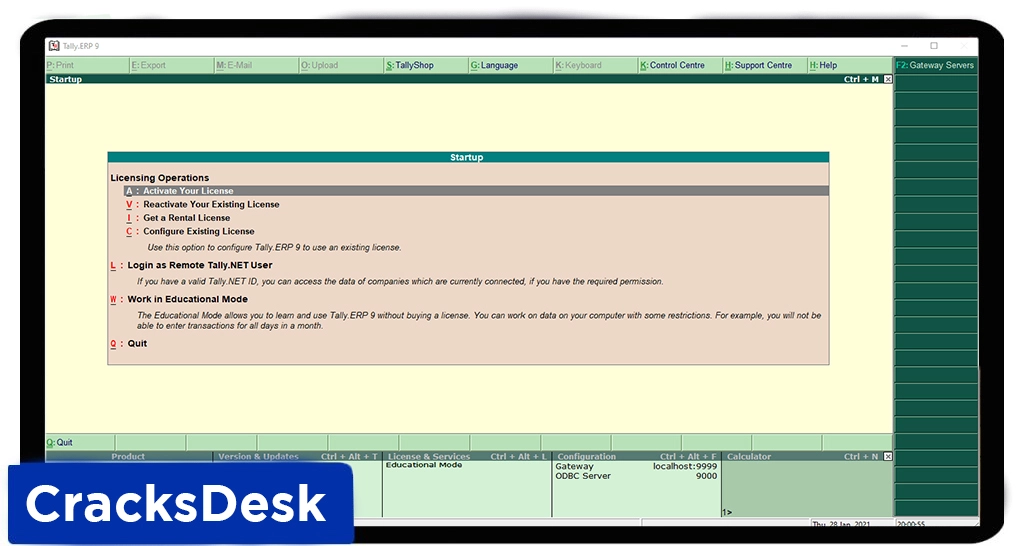 Interface Of Tally Erp 9 Crack